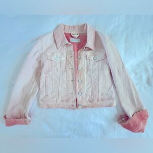 LEVI’S pink coral jean jacket size medium